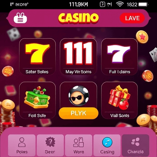 11KK Casino App Home Screen
